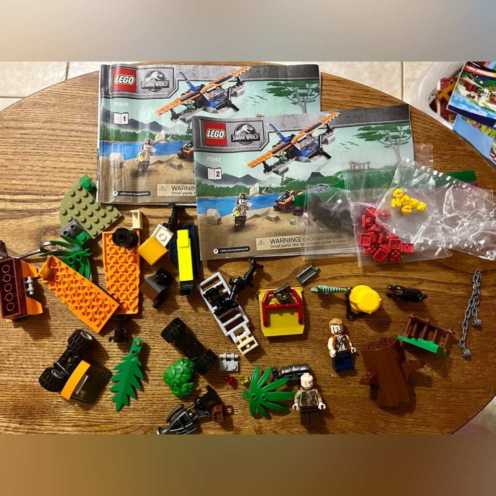 LEGO Jurassic World 75942 - Loose Lego Pieces - Velociraptor Biplane Rescue